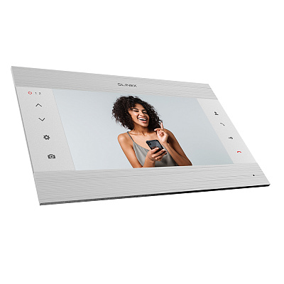 картинка Slinex SL-10MHD цвет серебро + белый. 10" Домофон с программной детекцией движения и функцией памяти от компании Intant